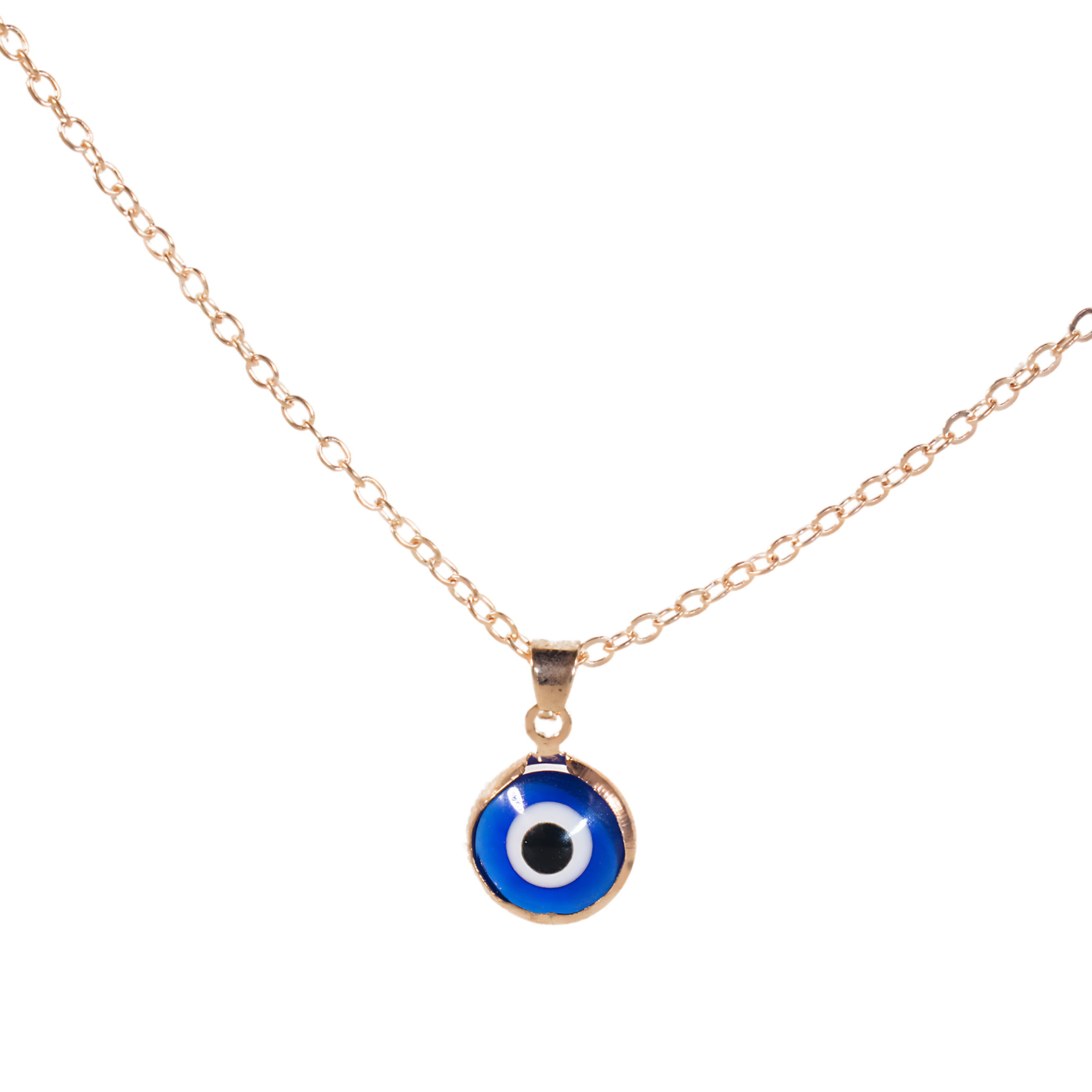 Evil Eye Necklace Rose Gold