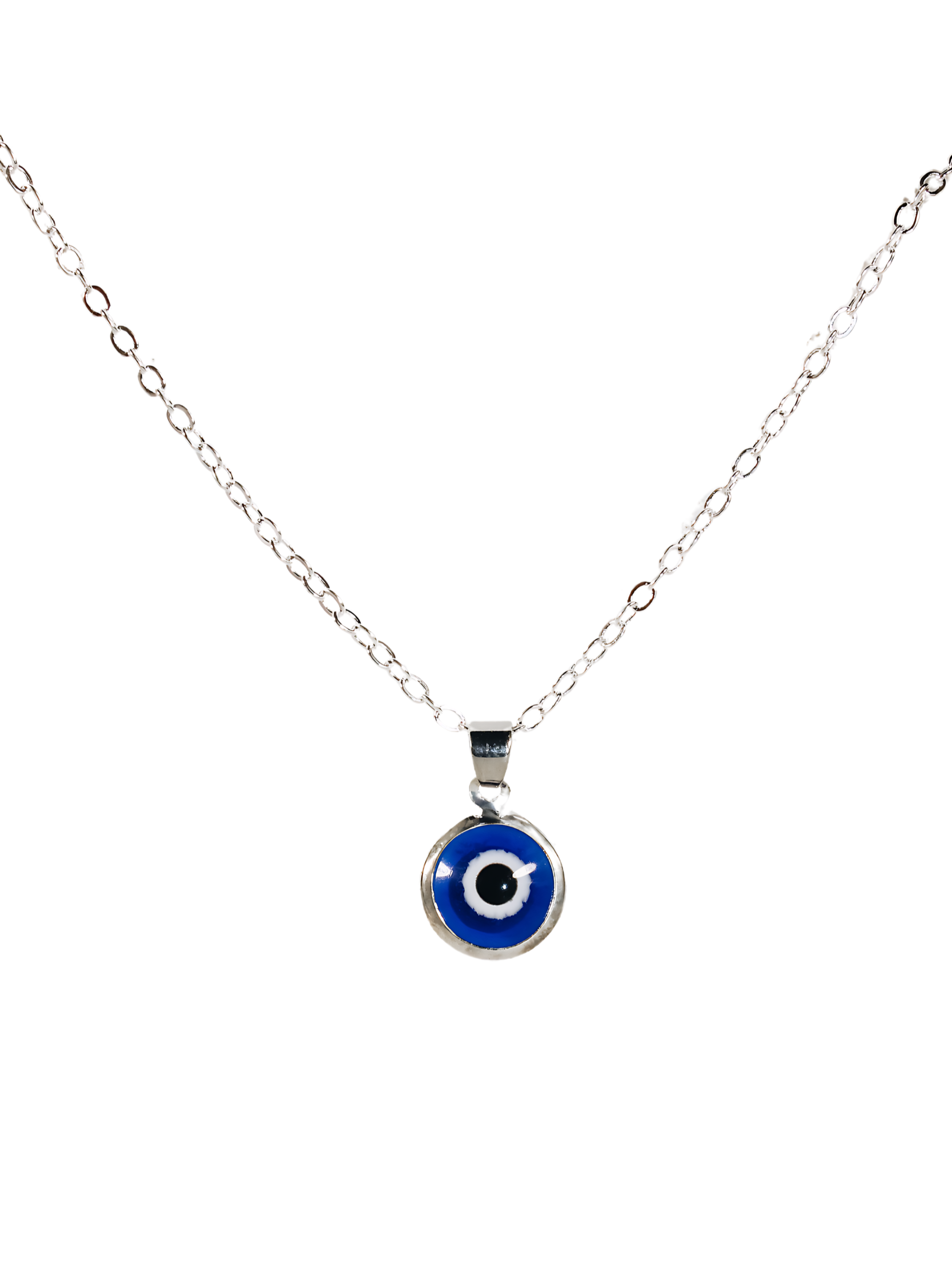 Evil Eye Necklace Silver