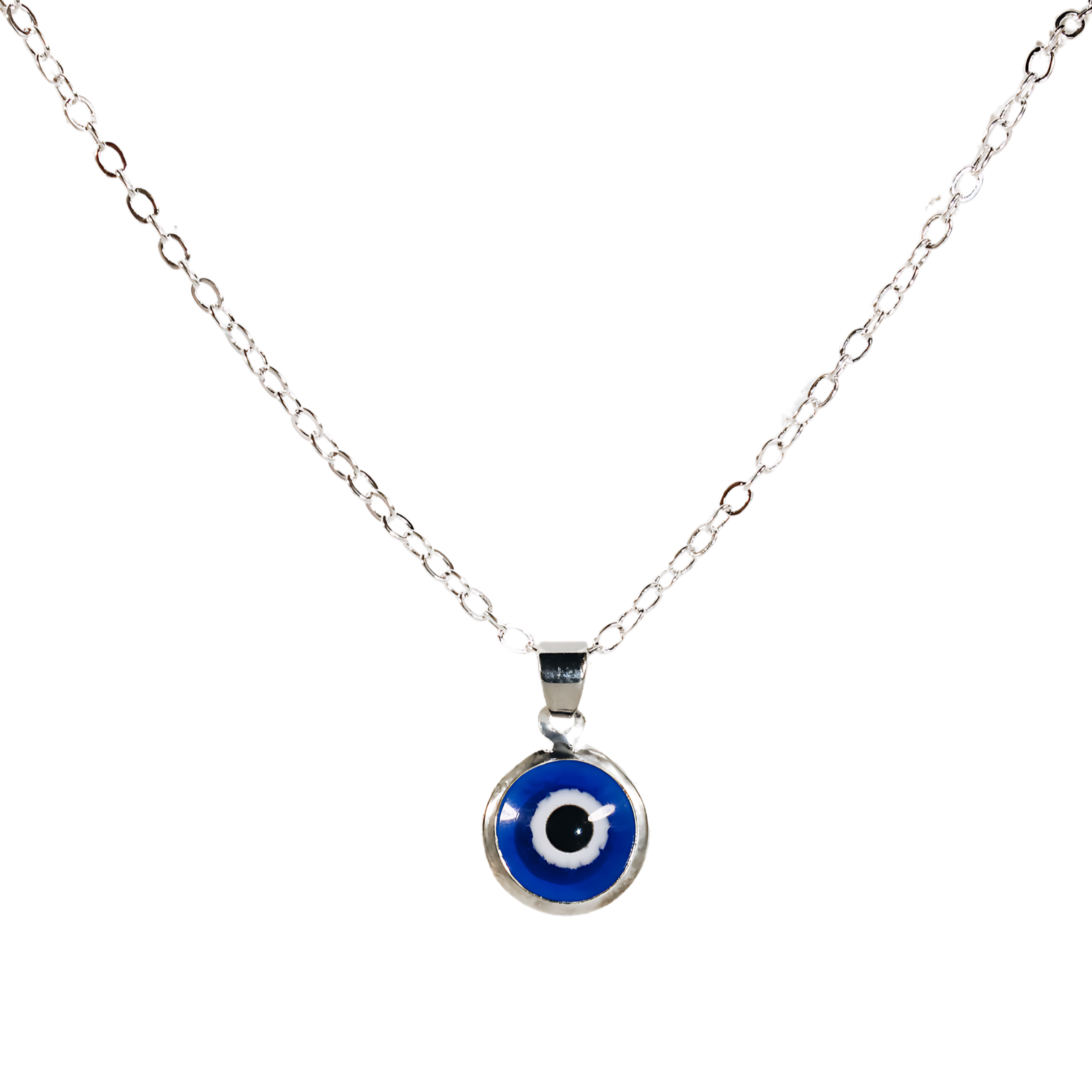 Evil Eye Necklace Silver - Premium healing crystal from Stones of Virtue Australia.
