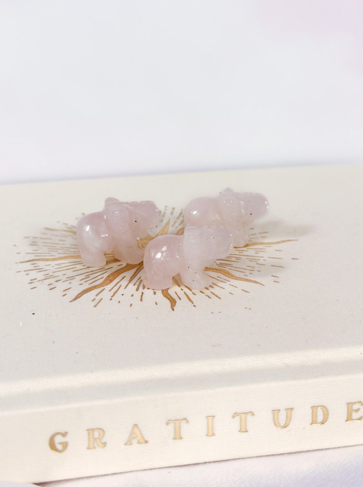 Rose Quartz Mini Elephant