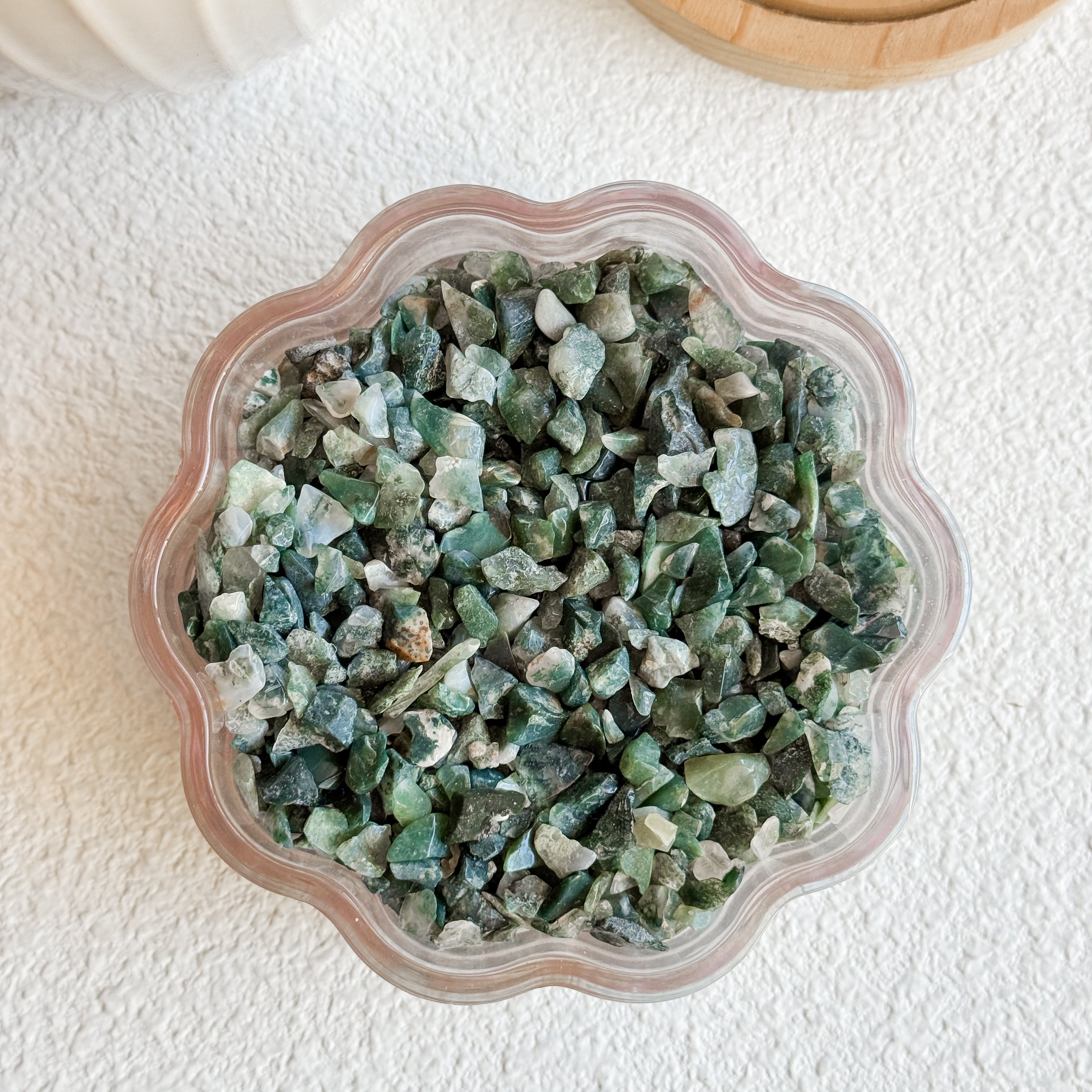 Moss Agate Chips (100g)