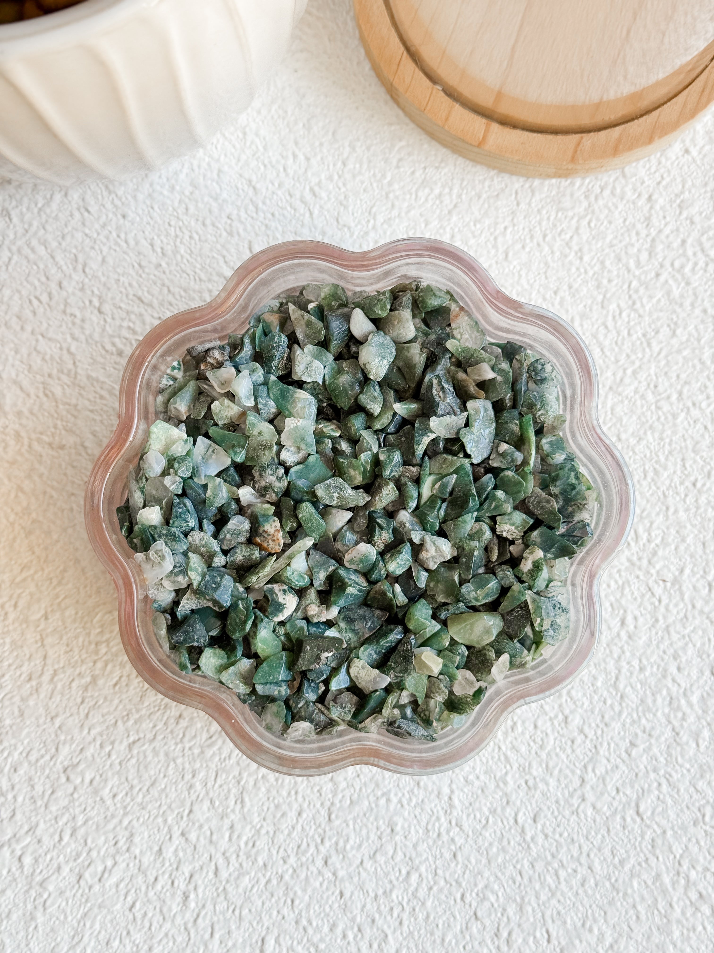 Moss Agate Chips (100g)