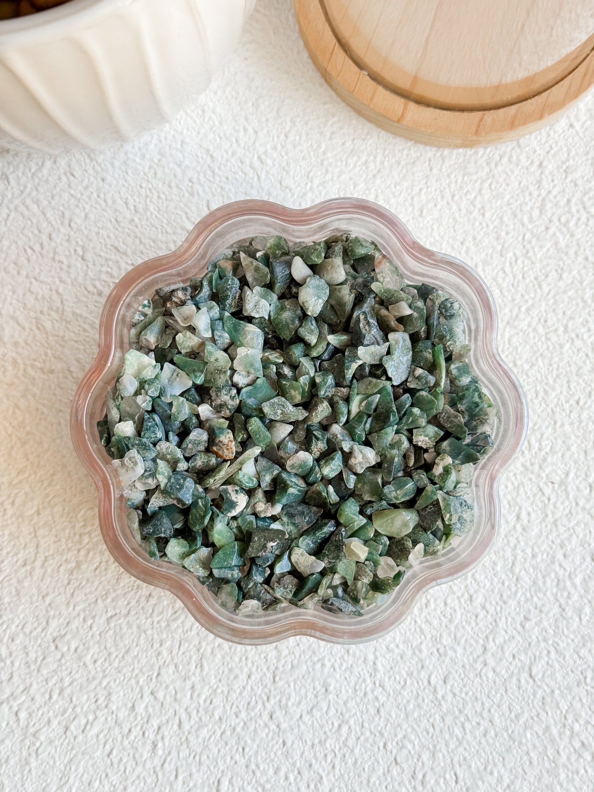Moss Agate Chips (100g)