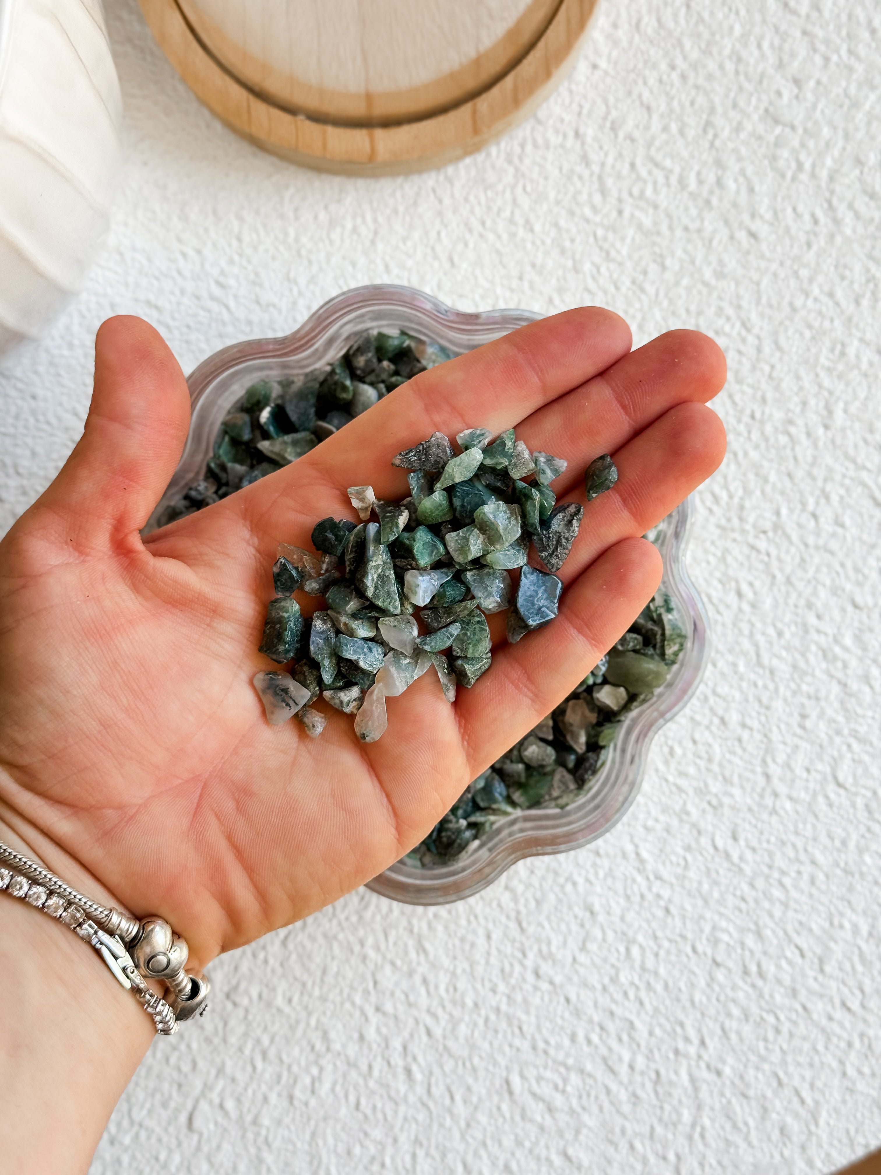 Moss Agate Chips (100g)