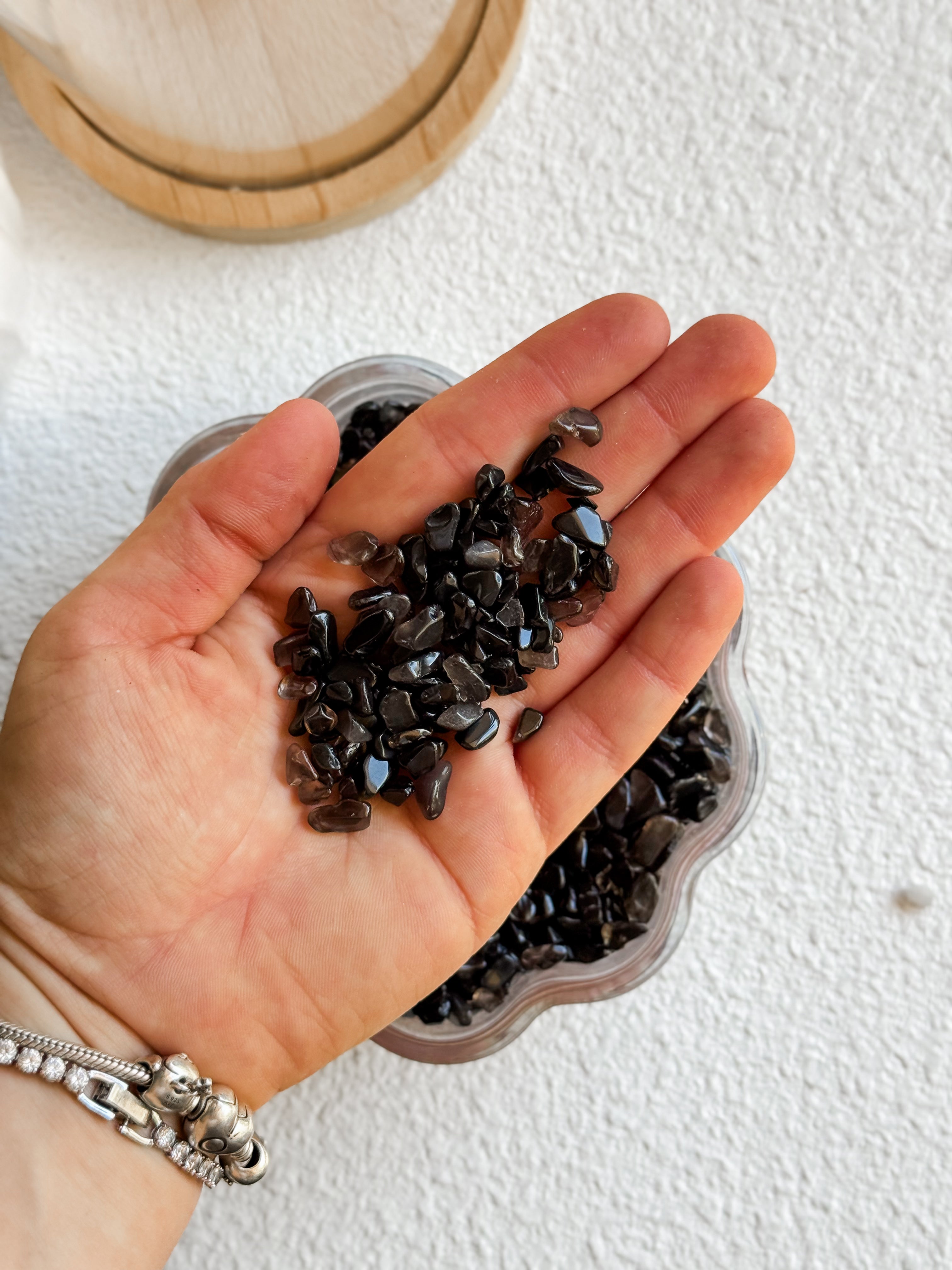 Dark Smoky Quartz Chips (100g)