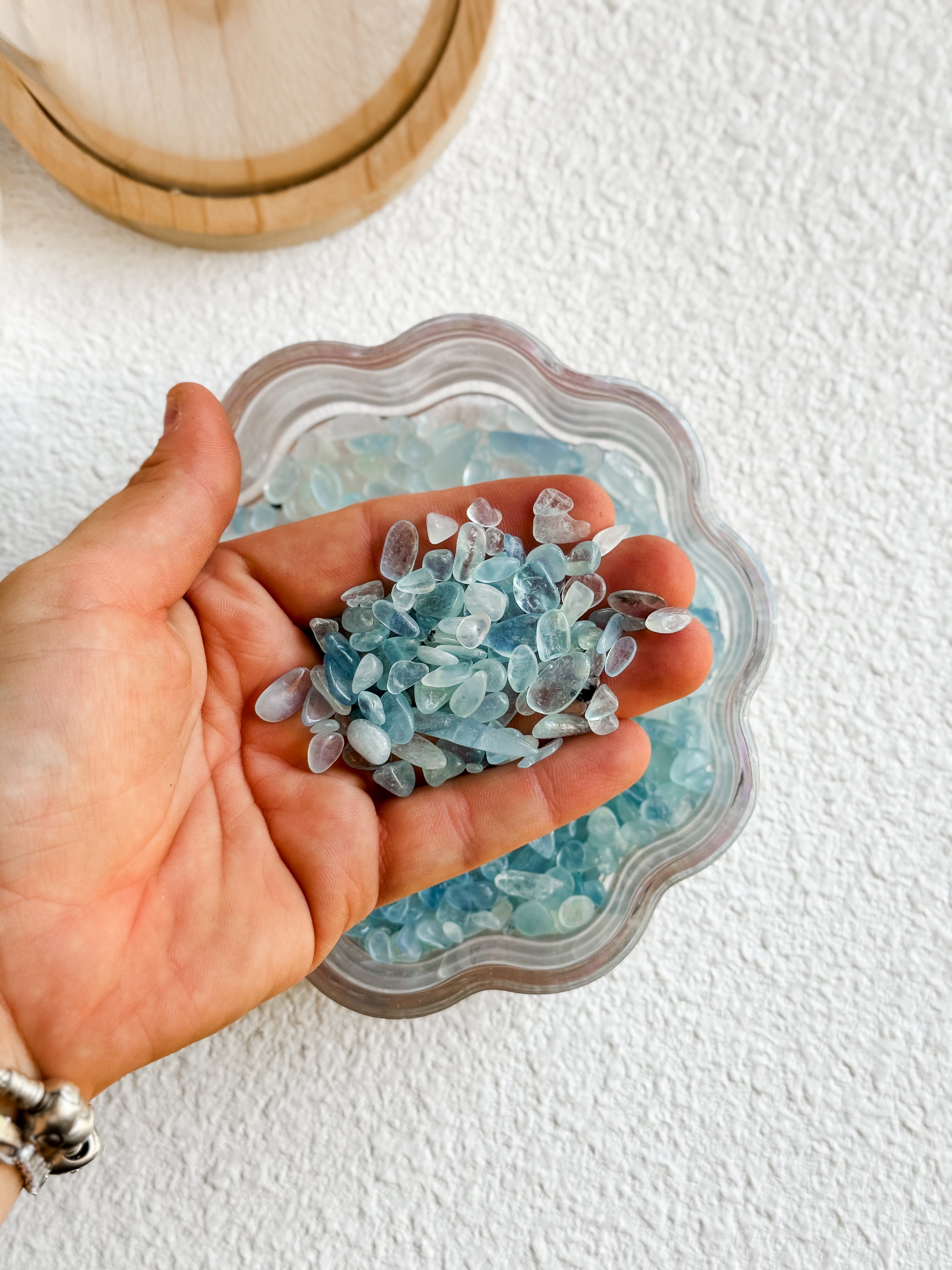 High Quality Aquamarine Chips (100g)