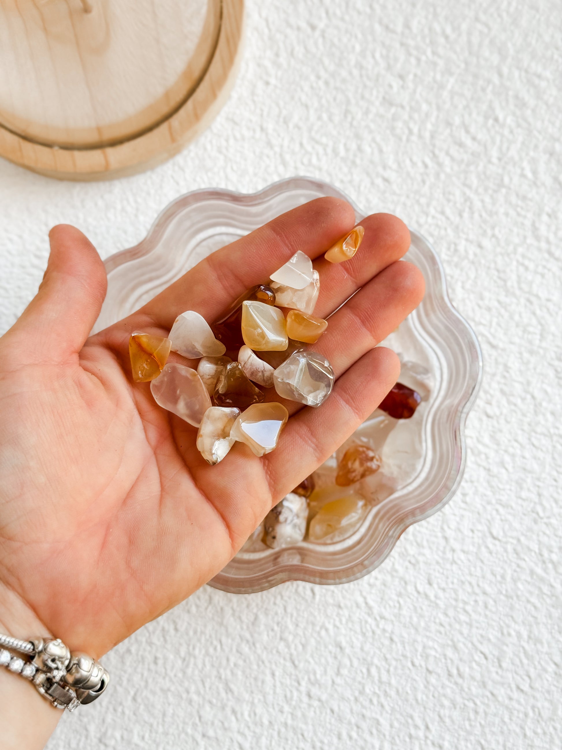 Flower Agate Chips (100g)