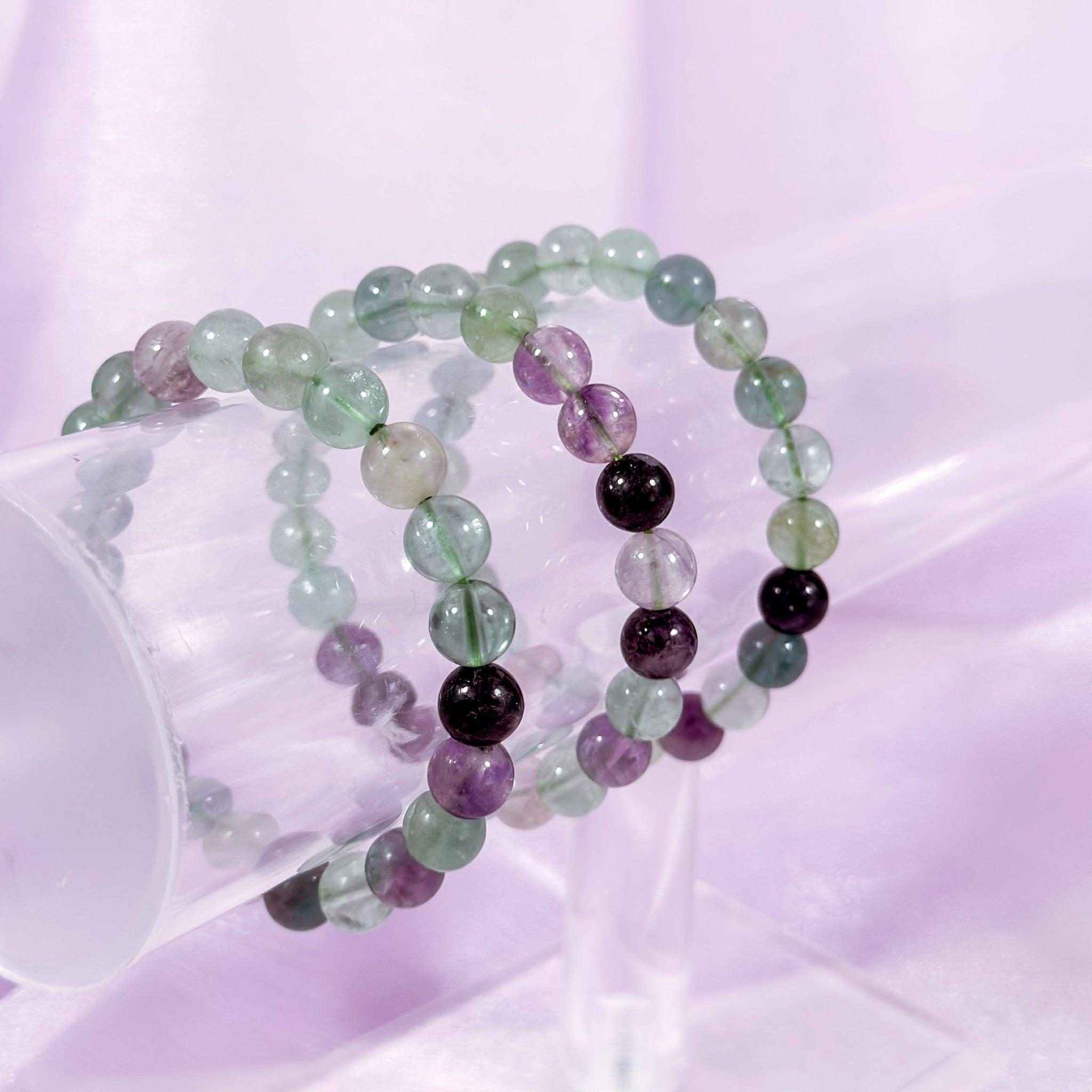 8mm Fluorite Bracelet