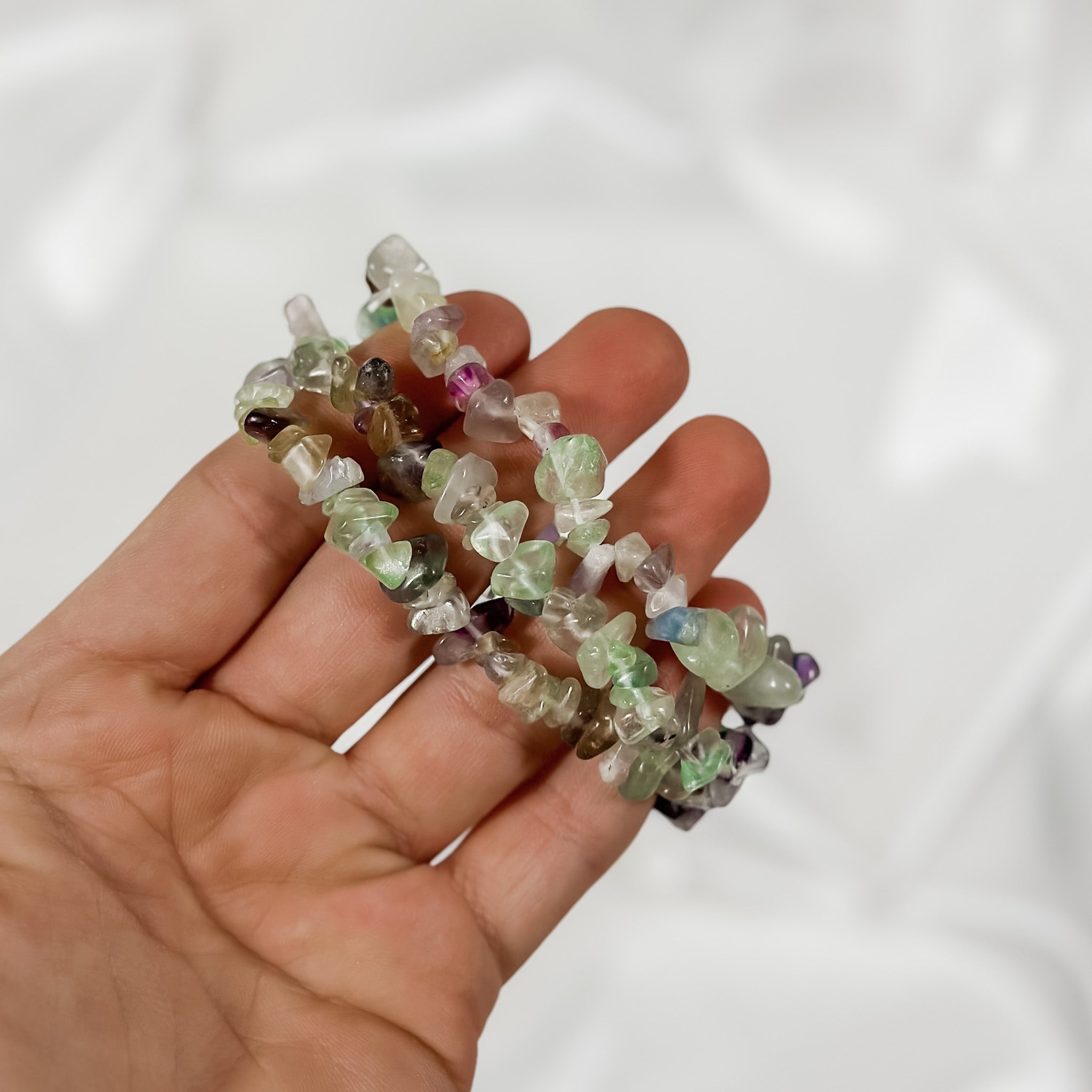 Fluorite Chip Bracelet