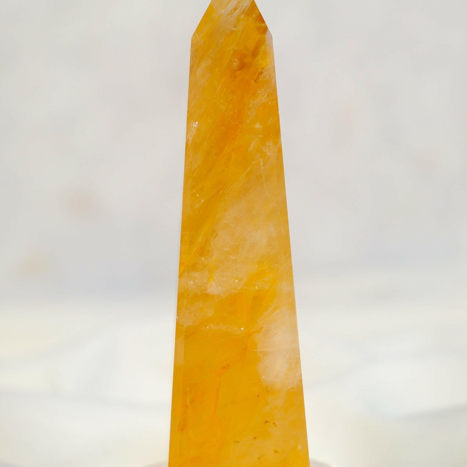 Golden Healer Obelisk Healing Crystal.