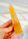 Golden Healer Obelisk Healing Crystal.