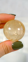 Honey Calcite Sphere Healing Crystal.