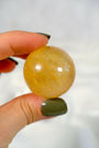 Honey Calcite Sphere Healing Crystal.