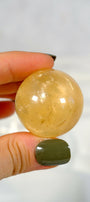 Honey Calcite Sphere Healing Crystal.