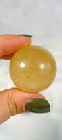 Honey Calcite Sphere Healing Crystal.