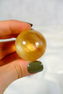Honey Calcite Sphere Healing Crystal.