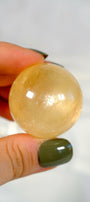 Honey Calcite Sphere Healing Crystal.