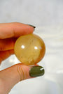 Honey Calcite Sphere Healing Crystal.