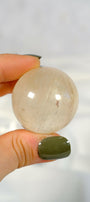 Honey Calcite Sphere Healing Crystal.