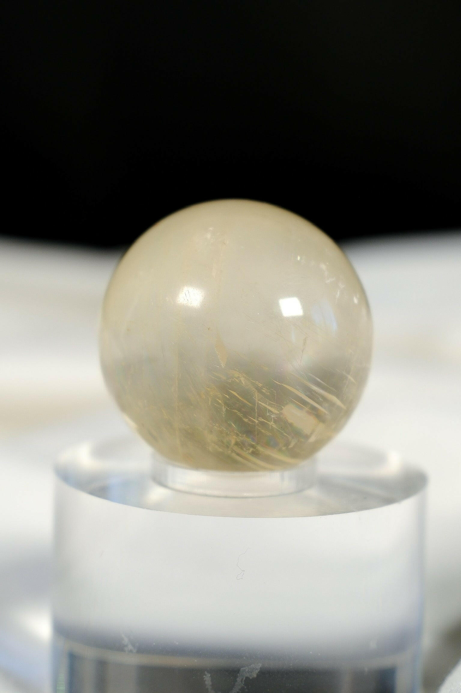 Honey Calcite Sphere Healing Crystal.