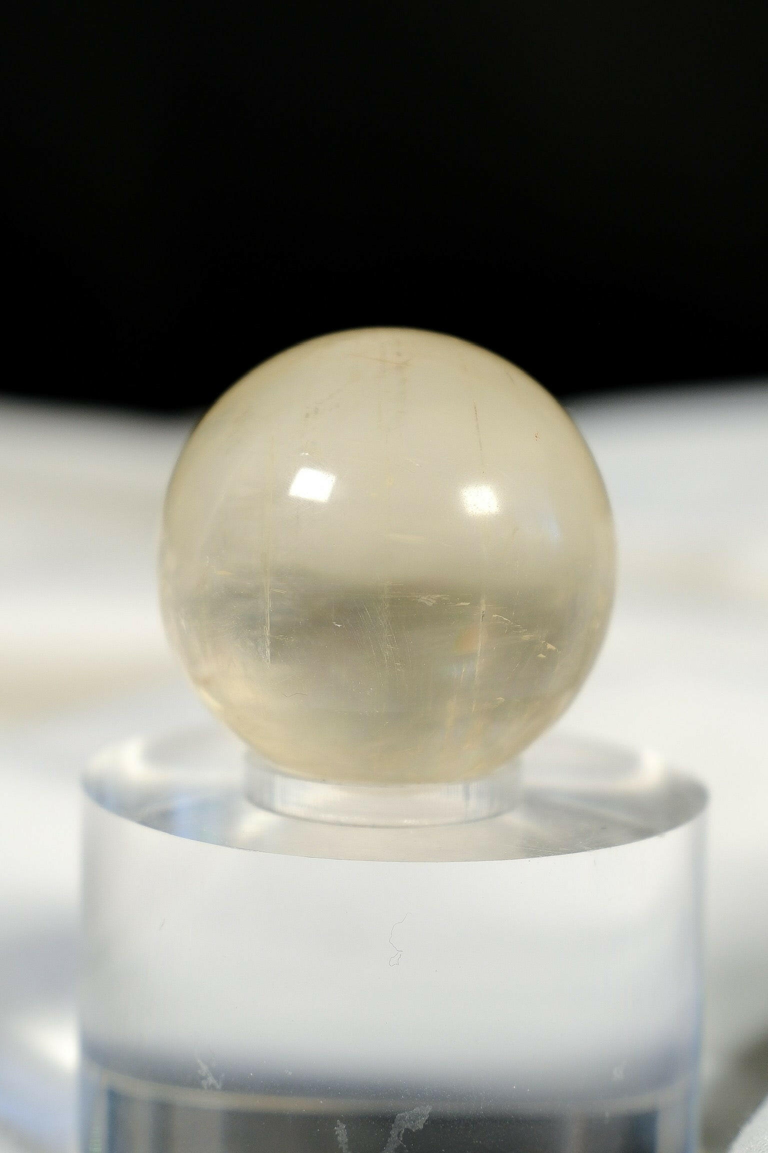 Honey Calcite Sphere Healing Crystal.