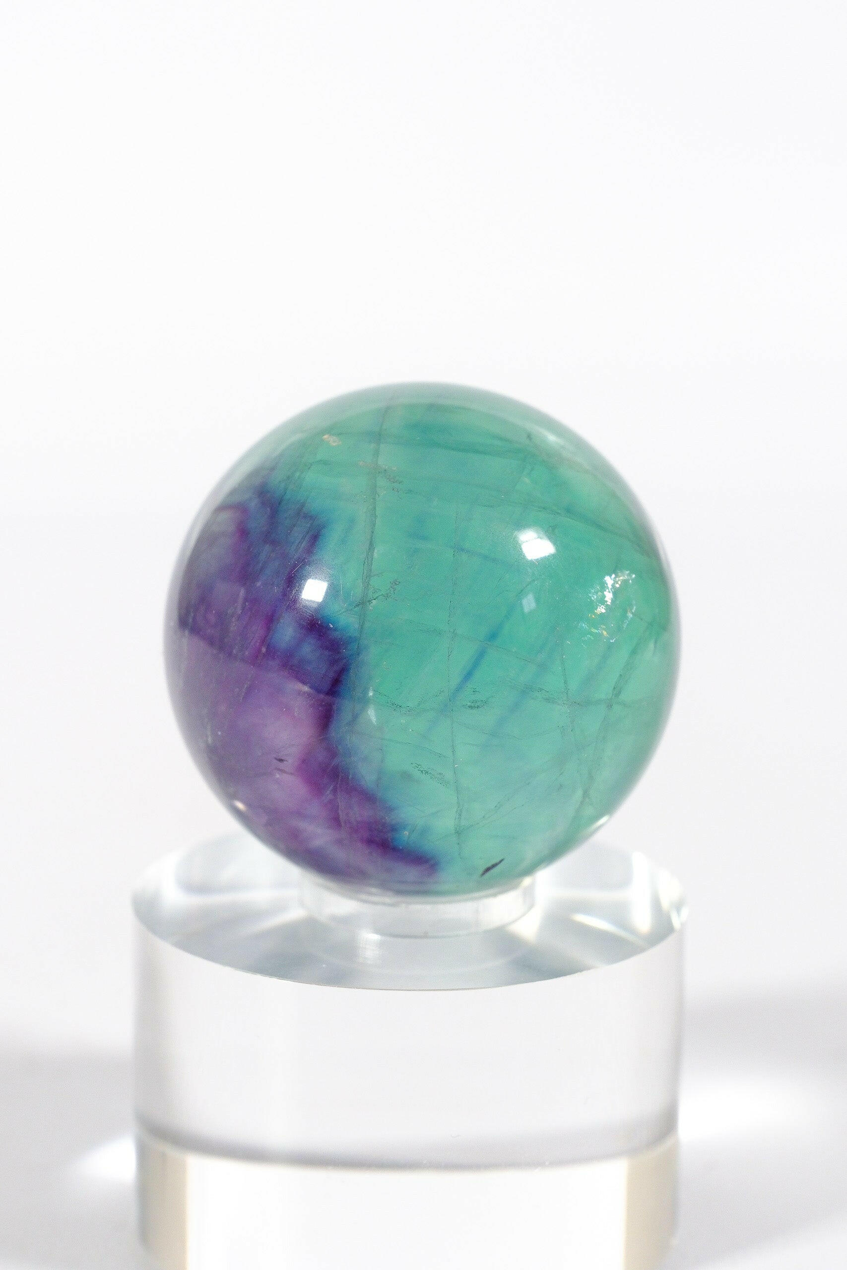 Fluorite Sphere Healing Crystal.