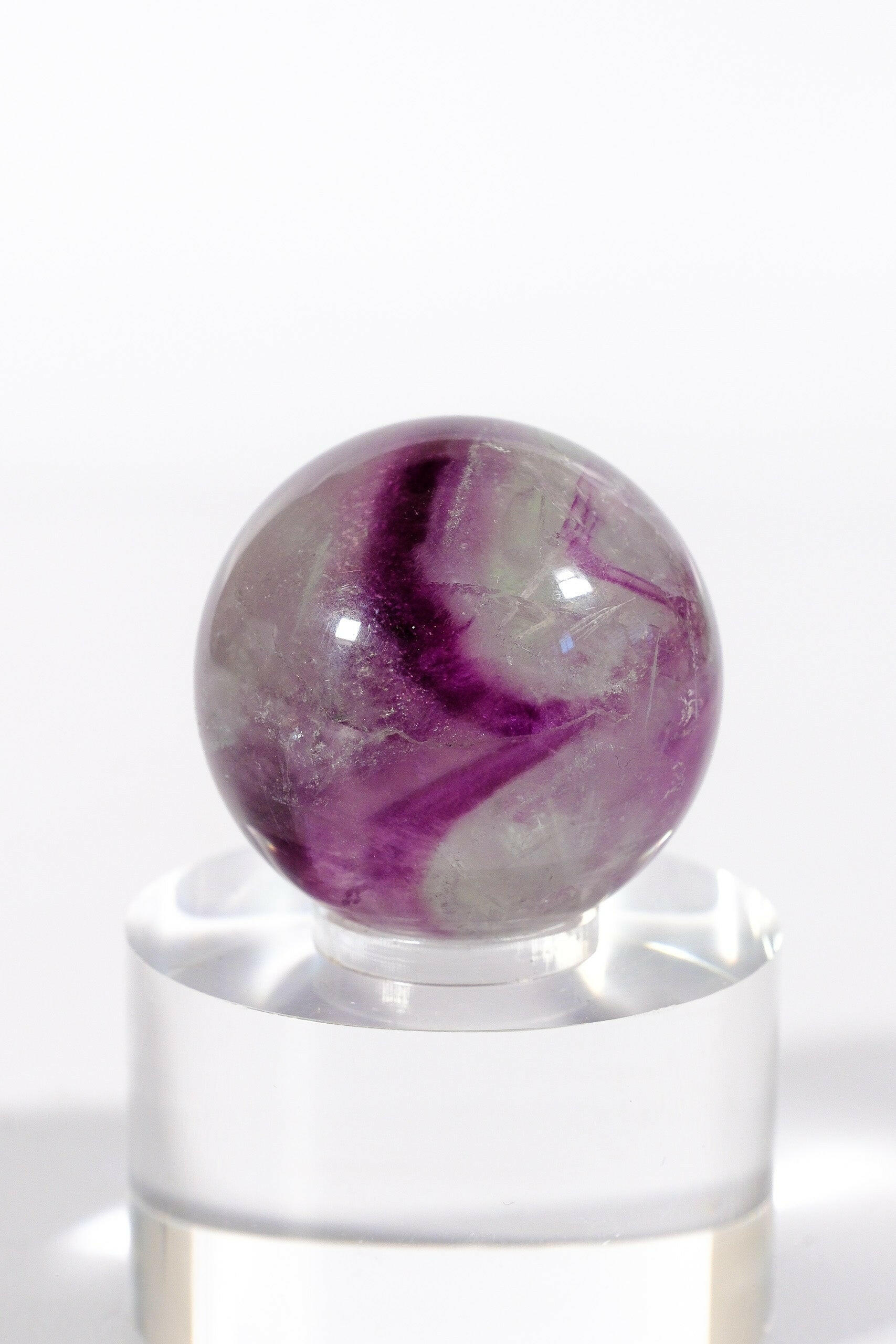 Fluorite Sphere Healing Crystal.