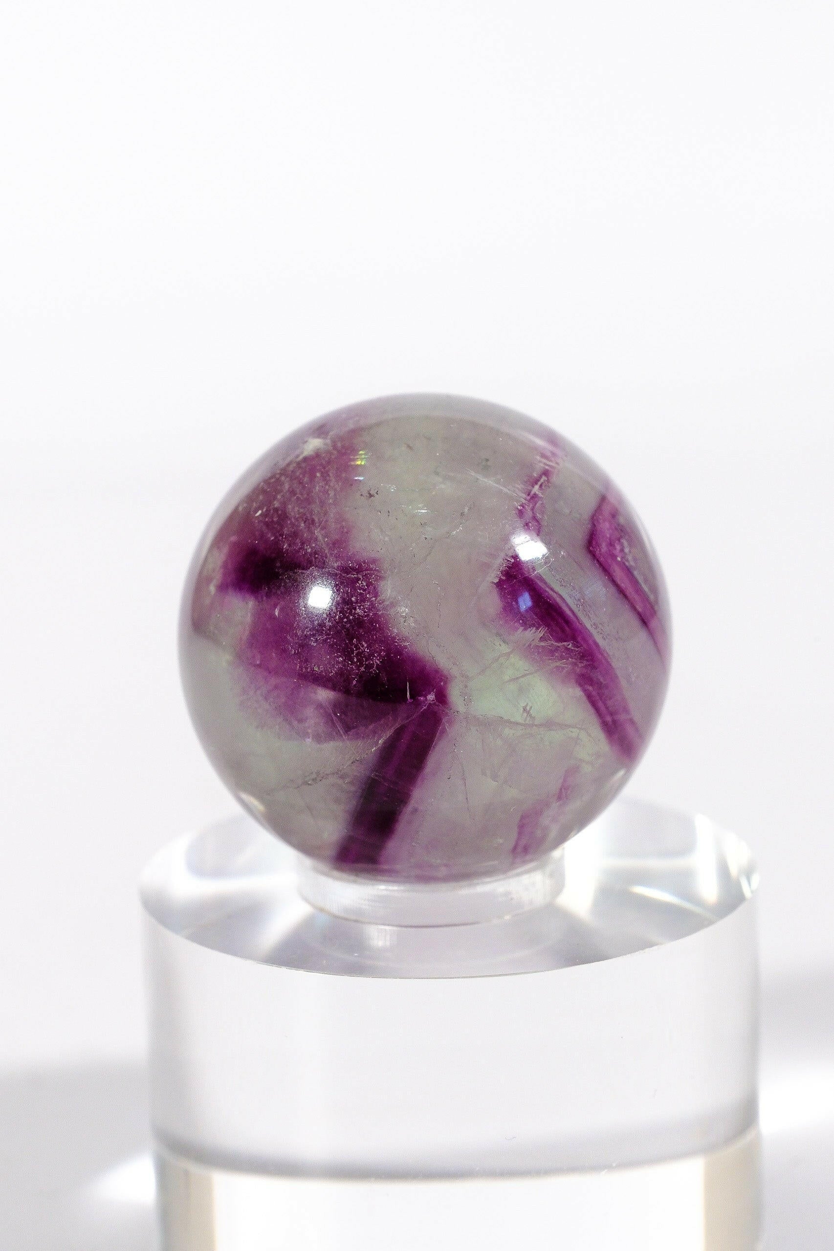 Fluorite Sphere Healing Crystal.