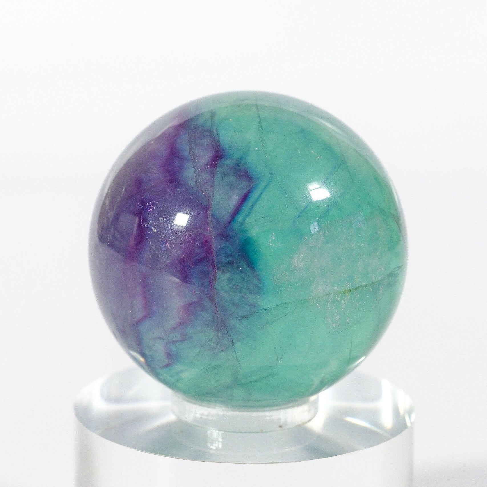 Fluorite Sphere Healing Crystal.