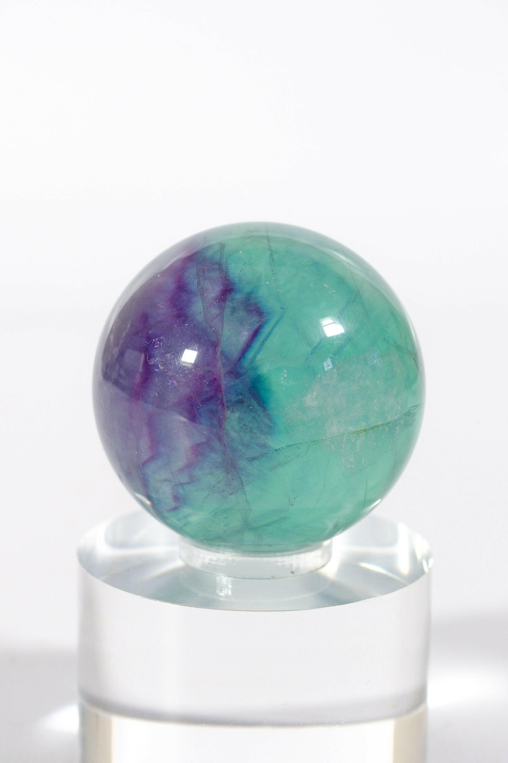 Fluorite Sphere Healing Crystal.