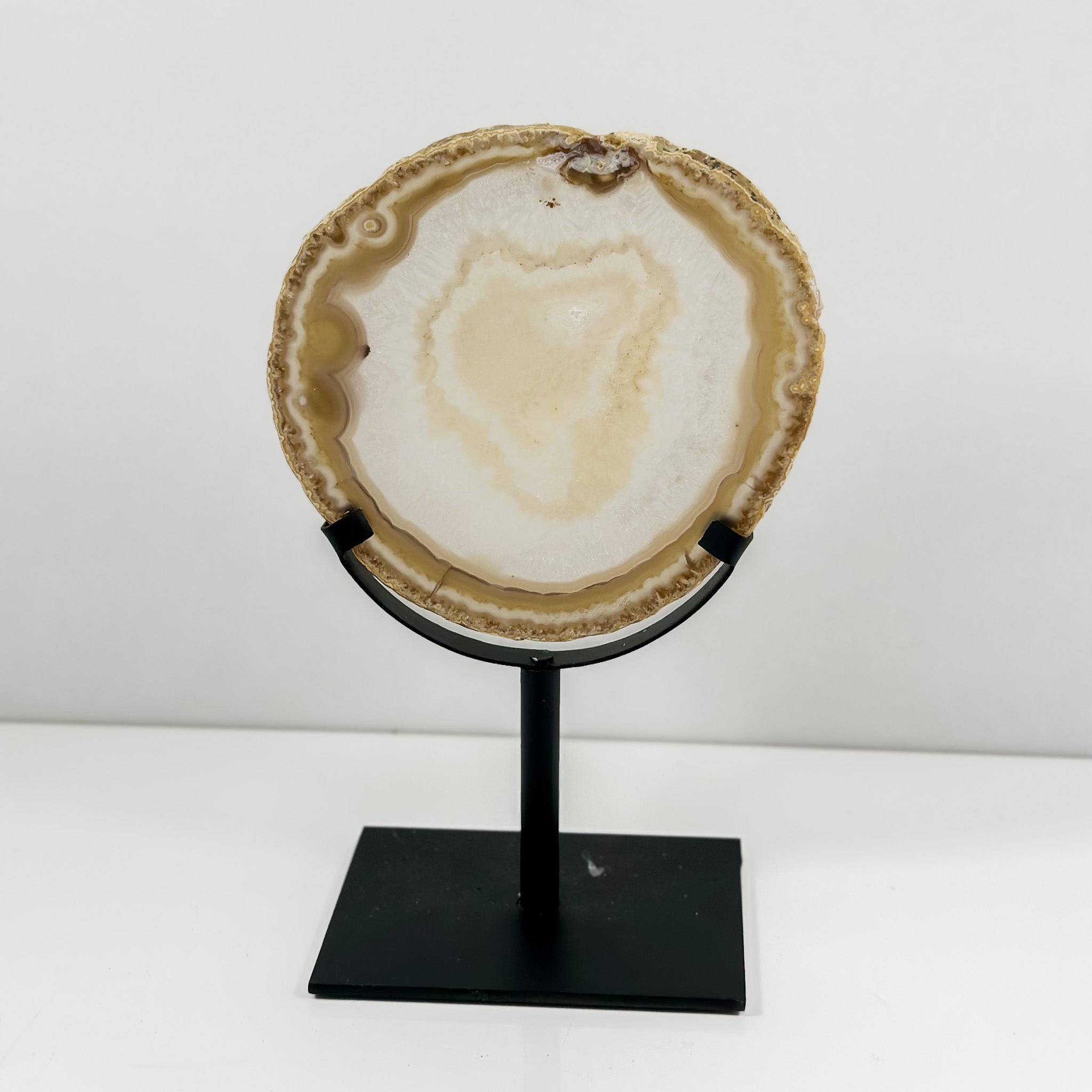 Agate Slice on Stand