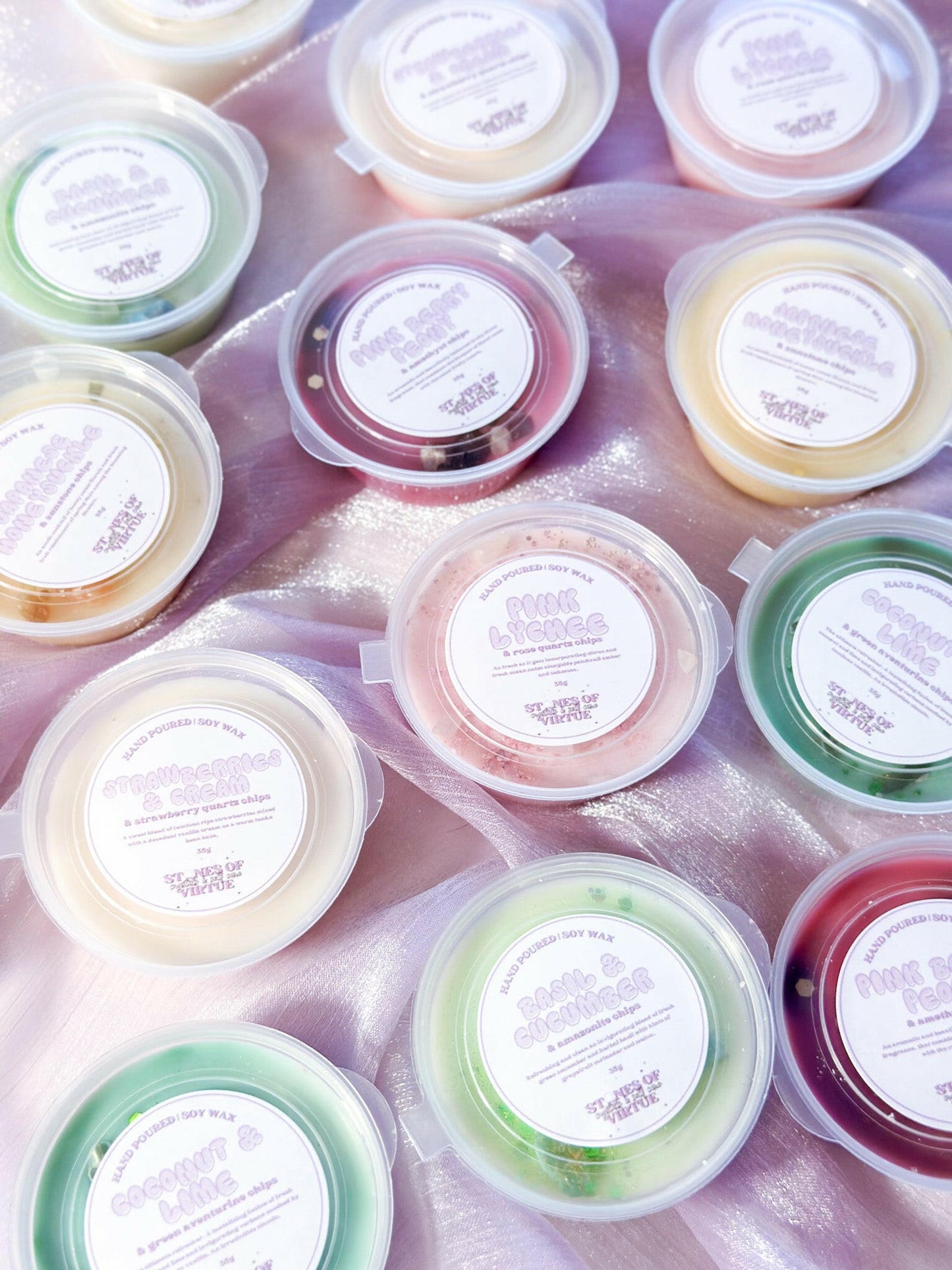 Wax Melt Shot Pots Stones of Virtue