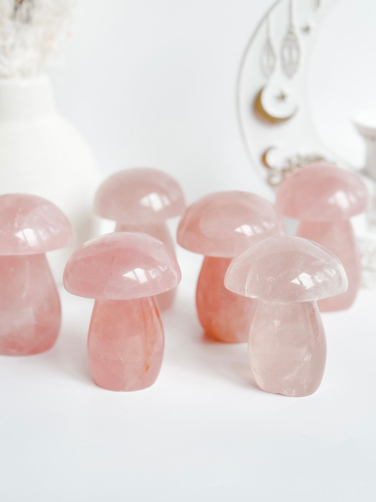 Rose Quartz Mushroom