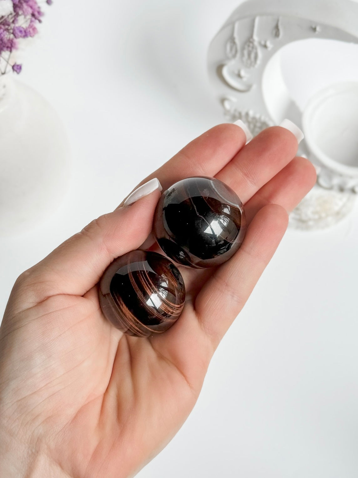 Red Tigers Eye Sphere