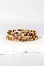 4mm Chocolate Calcite Bracelet Healing Crystal.
