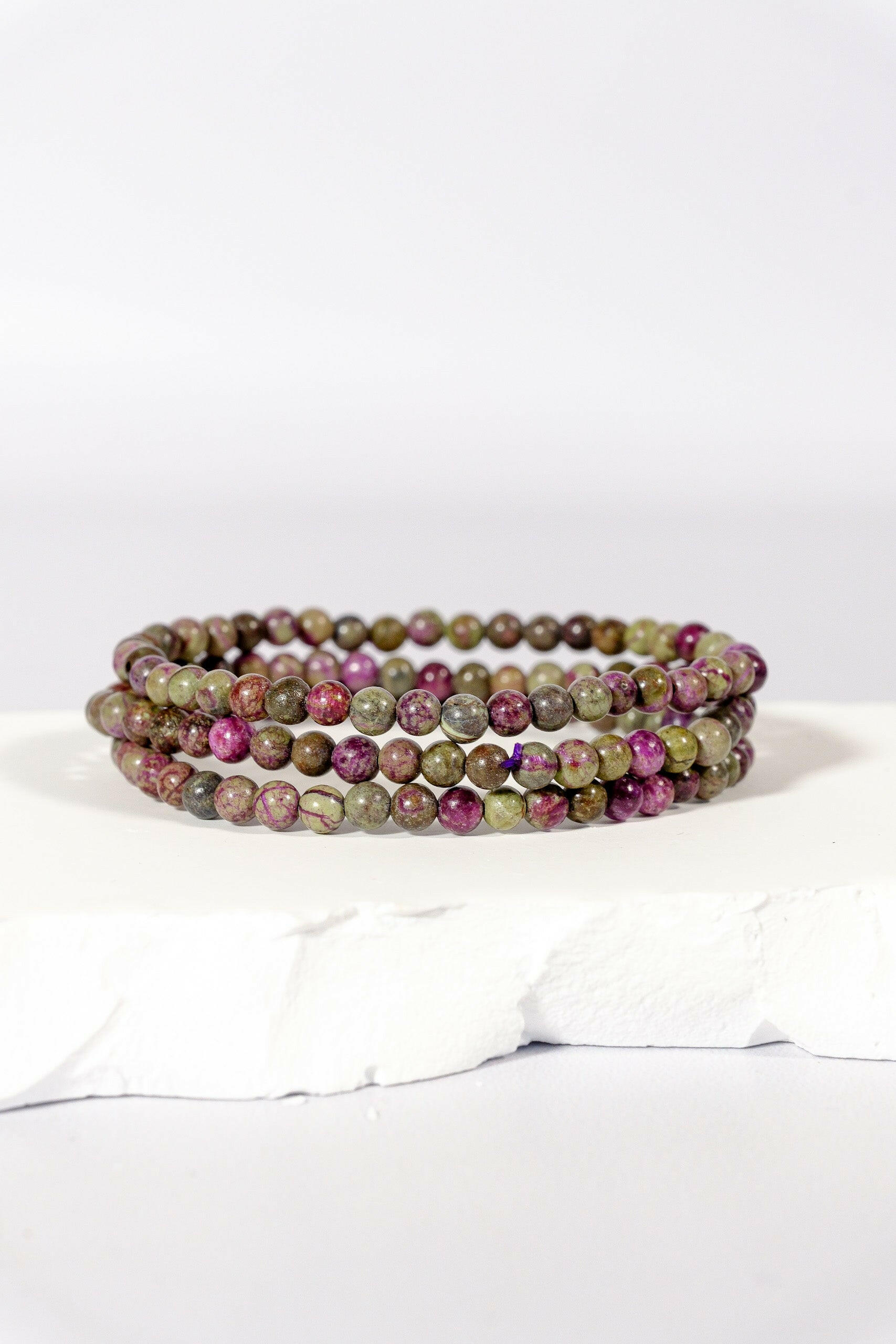 4mm Atlantasite Bracelet Healing Crystal.