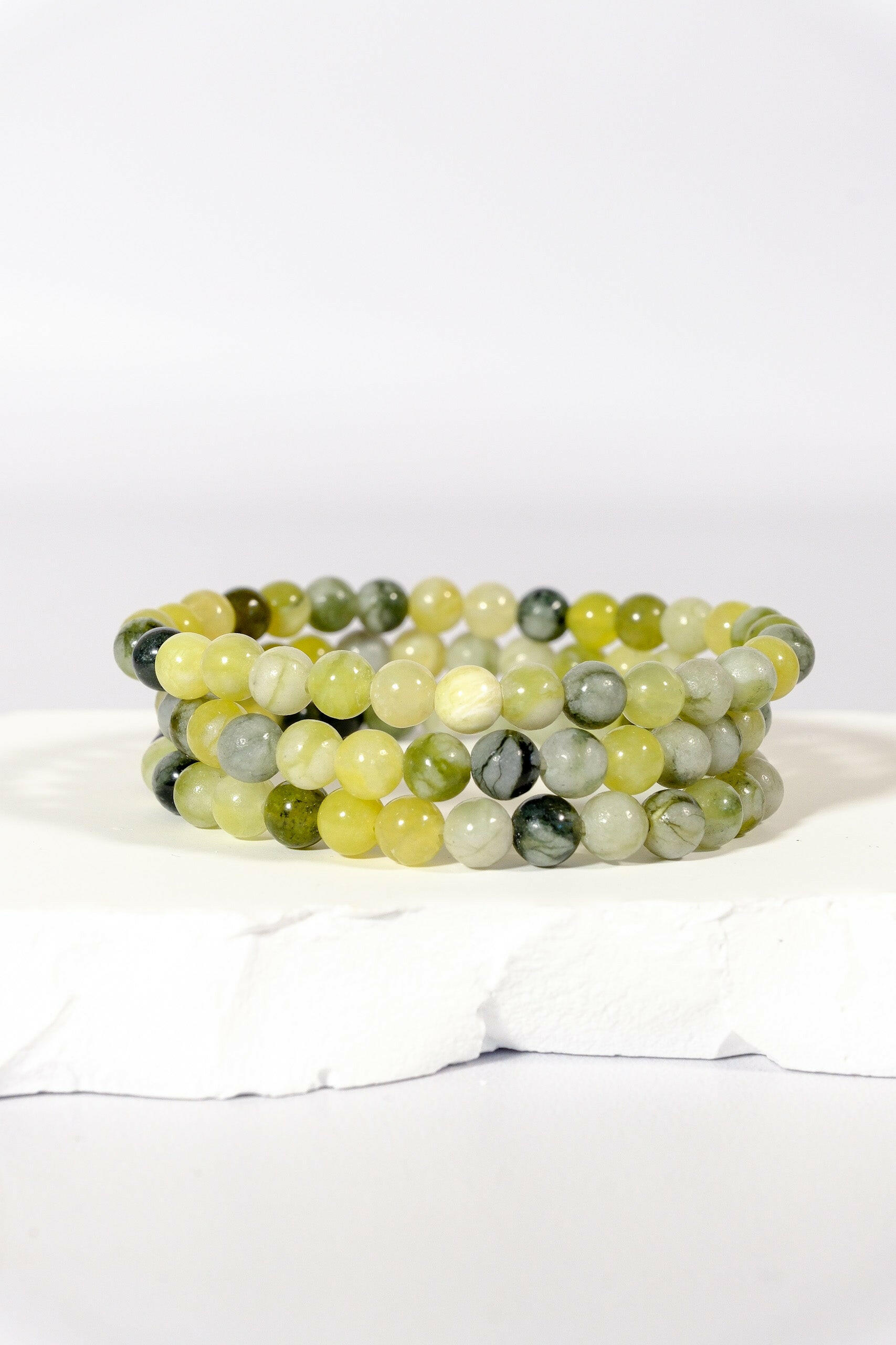 6mm Serpentine Bracelet Healing Crystal.