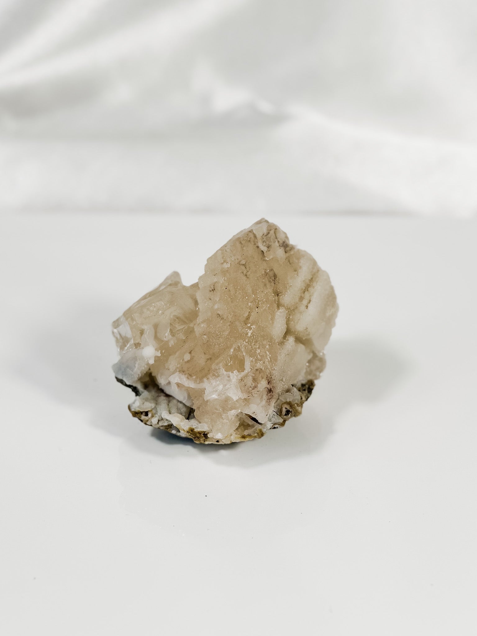 Apophyllite on Chalcedony Cluster