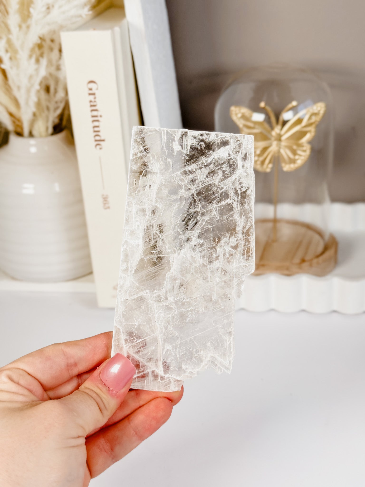 Transparent Selenite Slab