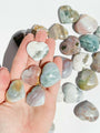 High Grade Ocean Jasper Heart Healing Crystal.