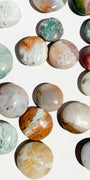 High Grade Ocean Jasper Button Healing Crystal.