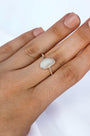 Mother of Pearl Ring | Size 10/T Healing Crystal.