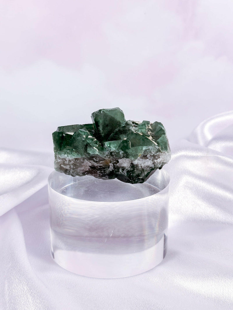 Cubic Fluorite Cluster - Premium healing crystal from Stones of Virtue Australia.