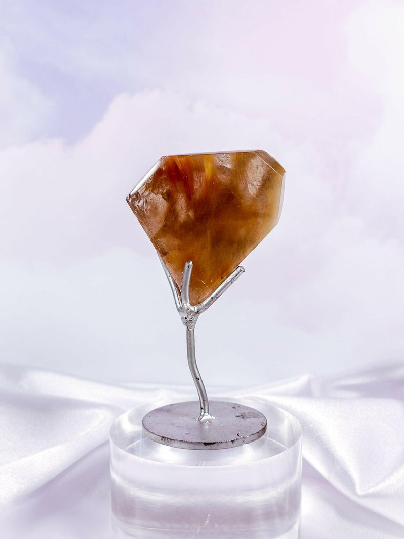 Amphibole Quartz on Stand - Premium healing crystal from Stones of Virtue Australia.