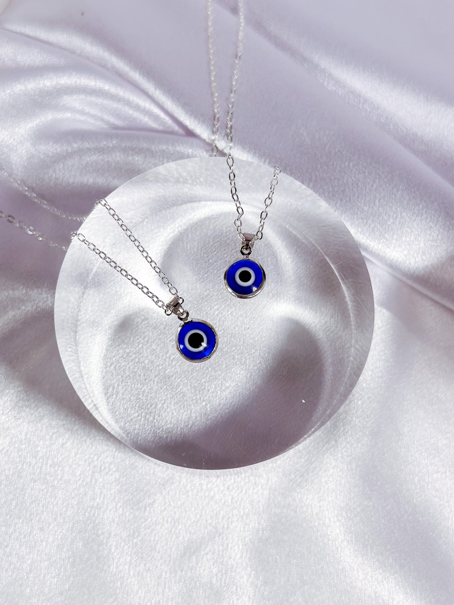 Evil Eye Necklace Silver