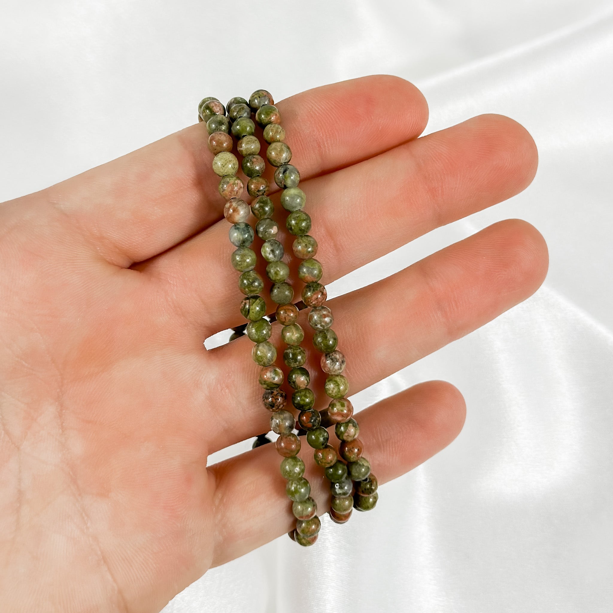 4mm Unakite Bracelet