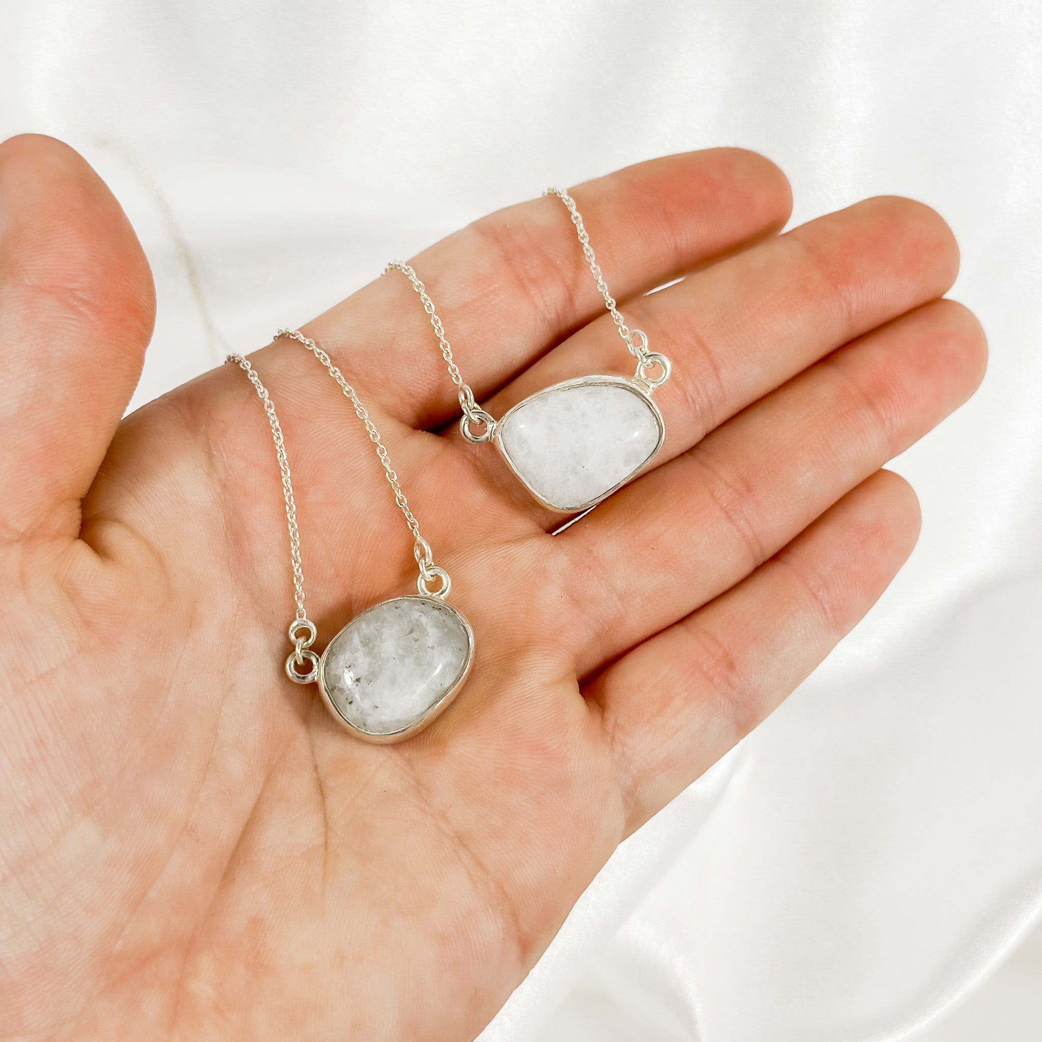 Rainbow Moonstone Necklace | Intuitively Chosen