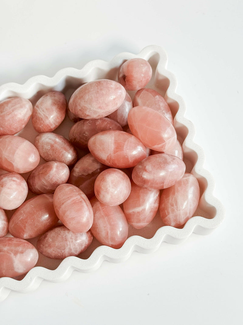 Rose Calcite Shiva Healing Crystal.