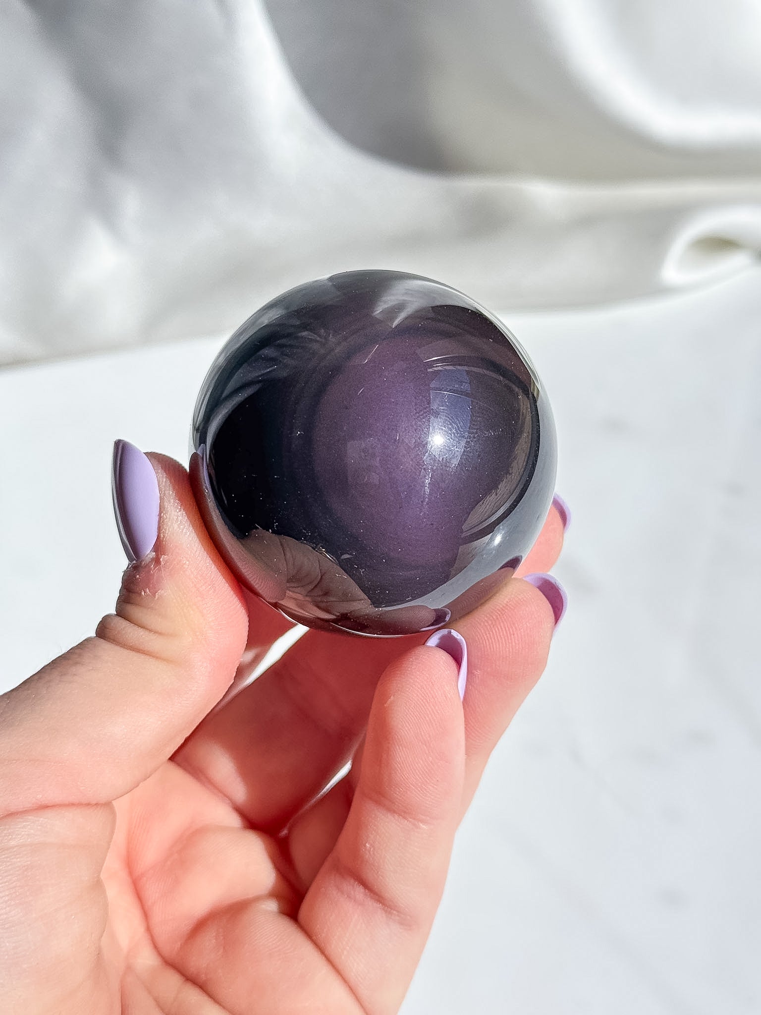 Rainbow Obsidian Sphere