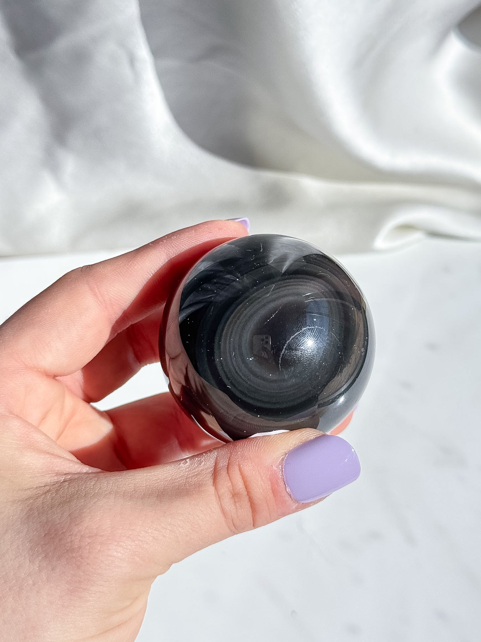 Rainbow Obsidian Sphere